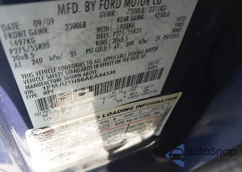 2010 Ford Expedition Eddie Bauer/King Ranch from USA, damaged, VIN 1FMJU1H56AEA54336